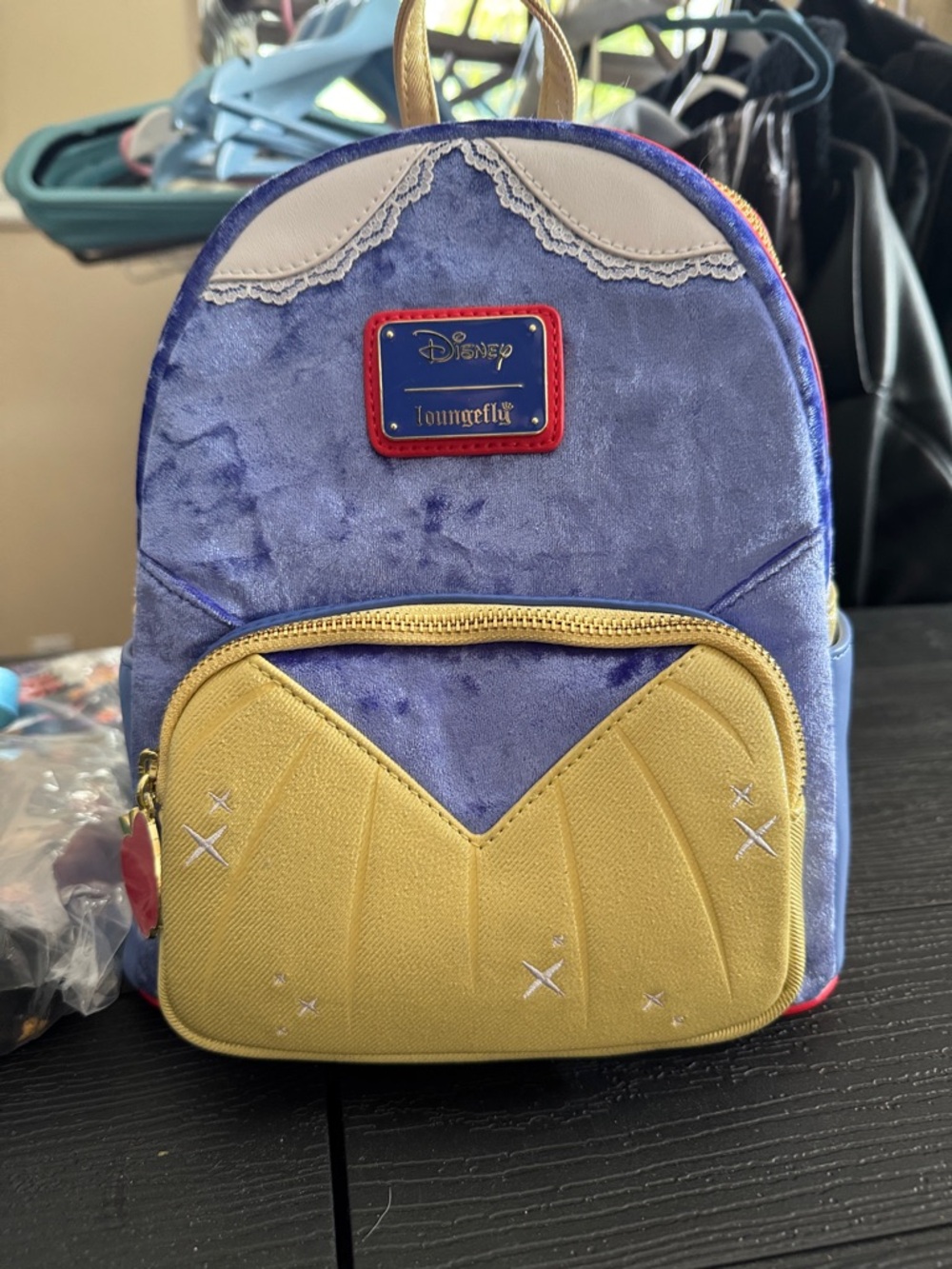 Loungefly Disney Purple and Gold Mini Backpack